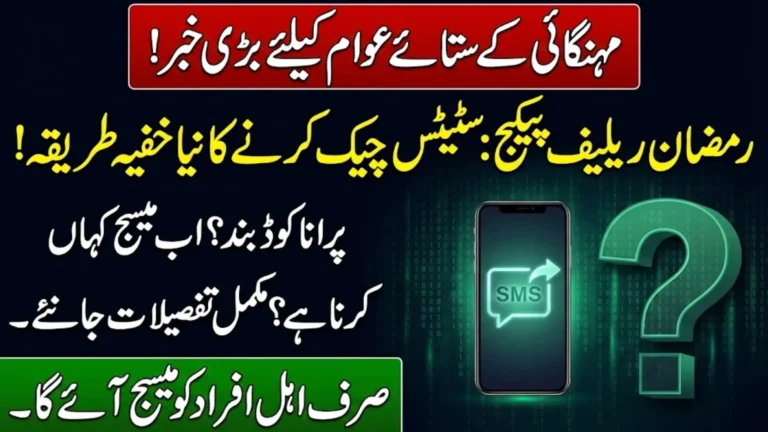 PM Ramzan Relief Package Check Status Online by CNIC – Complete Guide for SMS and Portal Verification