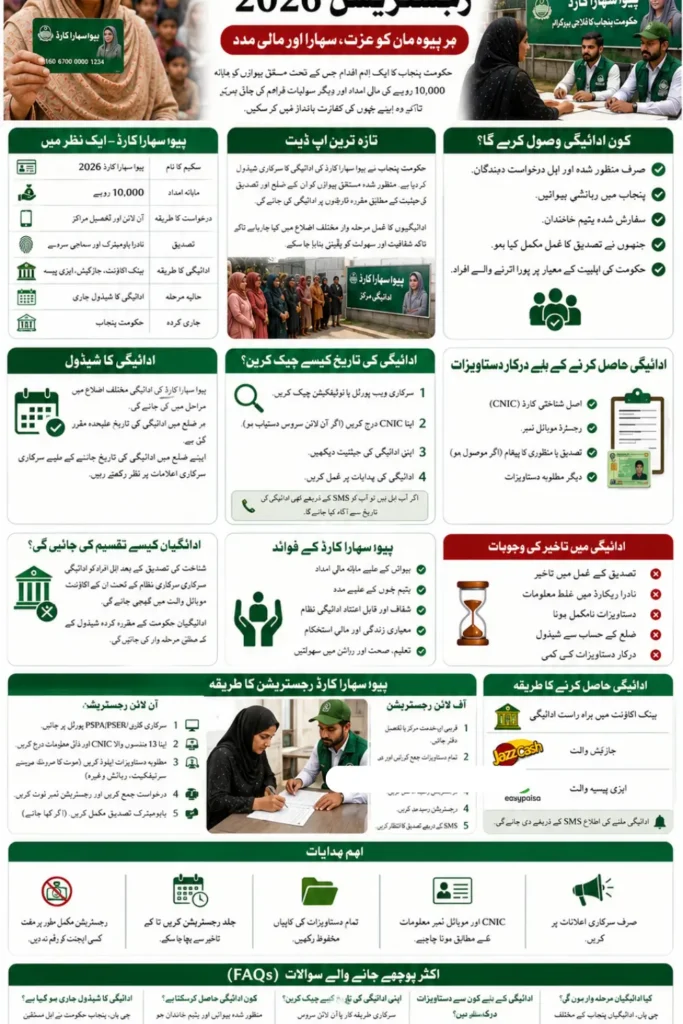 Bewa Sahara Card Registration 2026 
Infography