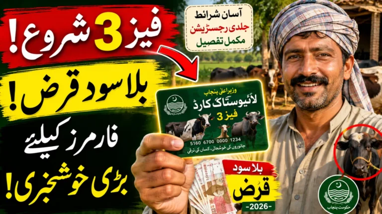 CM Punjab Livestock Card Phase 3 Registration 2026 Starts – Interest-Free Loans for Farmers 